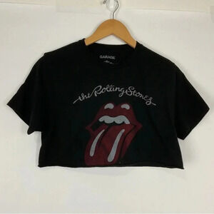 Garage The Rolling Stones Bravado‎ Short Sleeve Crop Top Size Small